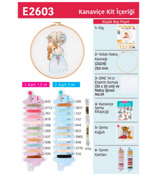 KANAVİÇE ETAMİN KİTİ E2603 25 CM