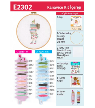 KANAVİÇE ETAMİN KİTİ E2302 21,5 CM