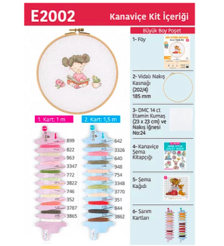 KANAVİÇE ETAMİN KİTİ E2002 18,5 CM