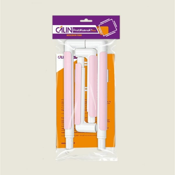 CÂLIN NAKIŞ KASNAĞI 20 cm x 28 cm - PEMBE KLİPS / PRATİKASNAK PLUS KASNAK
