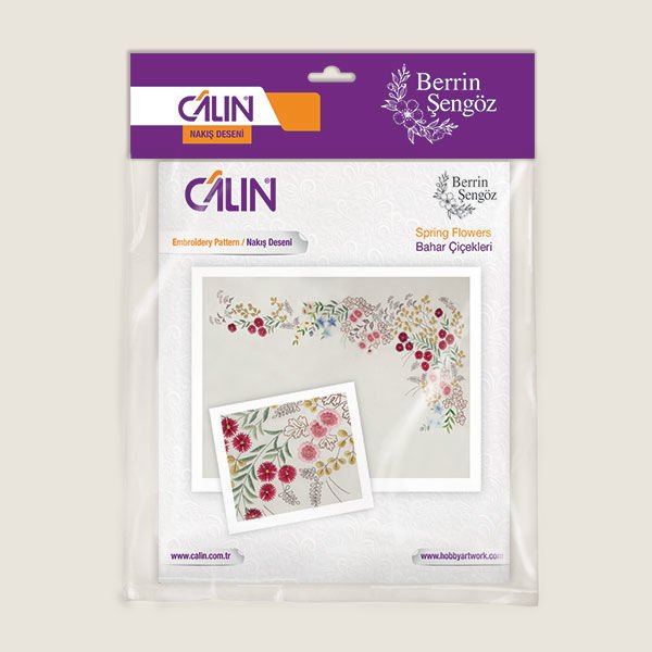 BERRİN ŞENGÖZ NAKIŞ DESENİ - BAHAR ÇİÇEKLERİ  / DİKDÖRTGEN