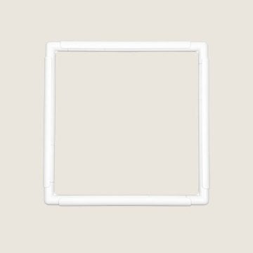 CÂLIN NAKIŞ KASNAĞI 35,5 cm x 35,5 cm - BEYAZ KLİPS / PRATİKASNAK PLUS KASNAK