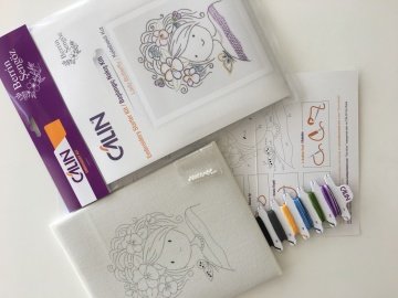 BERRİN ŞENGÖZ BAŞLANGIÇ  NAKIŞ KİTİ / KELEBEKLİ KIZ