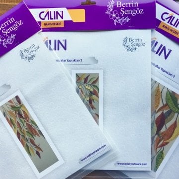 BERRİN ŞENGÖZ NAKIŞ DESENİ/SONBAHAR YAPRAKLARI-1-2-3